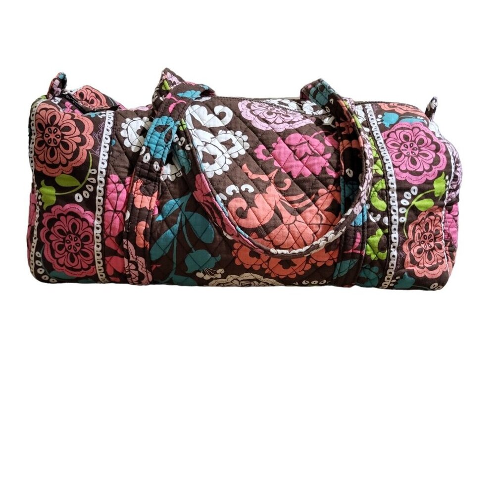 Vera Bradley Lola Medium Duffel Bag Travel Gym Double Handle